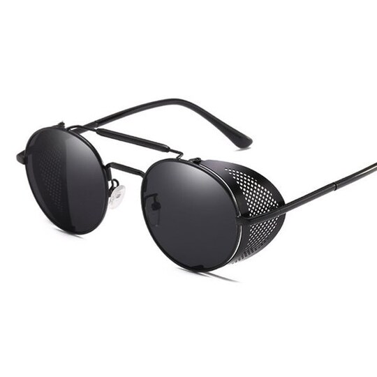 Solbriller Retro med UV-beskyttelse - Svart/Grå - Elkjøp