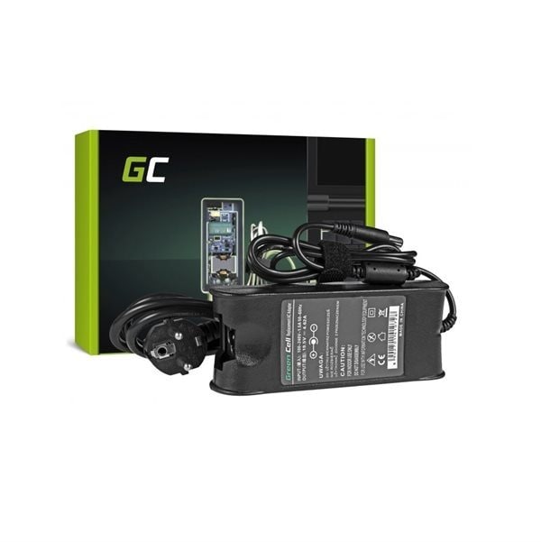Green Cell lader / AC Adapter til Dell 90W |19.5V 4.62A / 7.4mm-5.0mm -  Elkjøp
