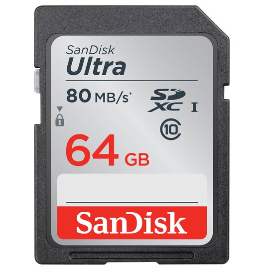 SanDisk Ultra SD minnekort 64 GB - Elkjøp