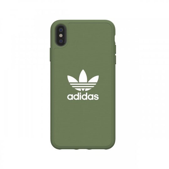 Adidas iPhone Xs Max Deksel OR Moulded Case Canvas FW18 Trace Green - Elkjøp