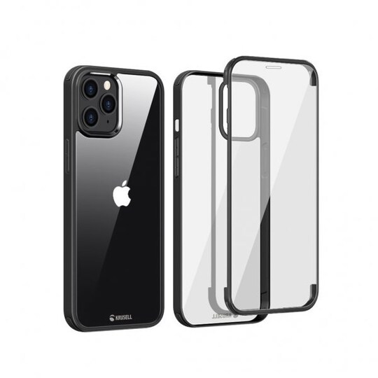 Krusell iPhone 12 Pro Max Deksel 360 Protection Case Svart - Elkjøp