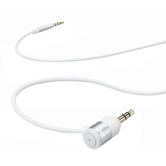 Sandstrøm AUX handsfree-kabel (hvit) - Elkjøp