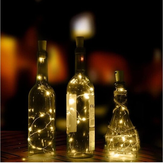 LED-lampe vinkork med lysløkke for flasker (1m) - Elkjøp