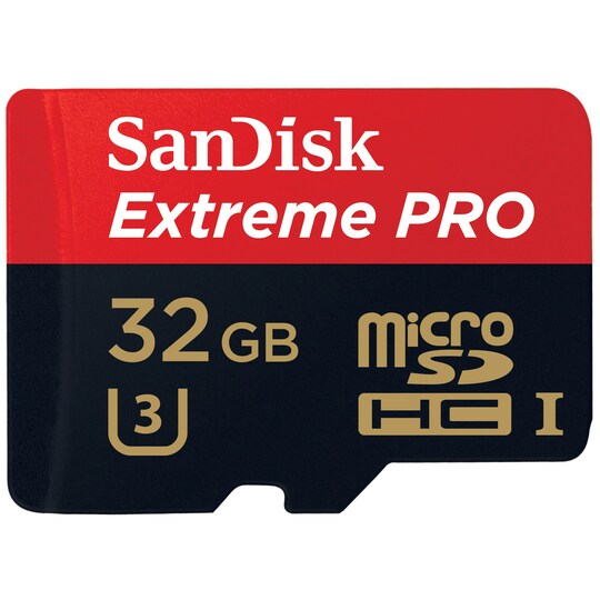 SanDisk Extreme PRO microSDHC 32 GB minnekort - Elkjøp