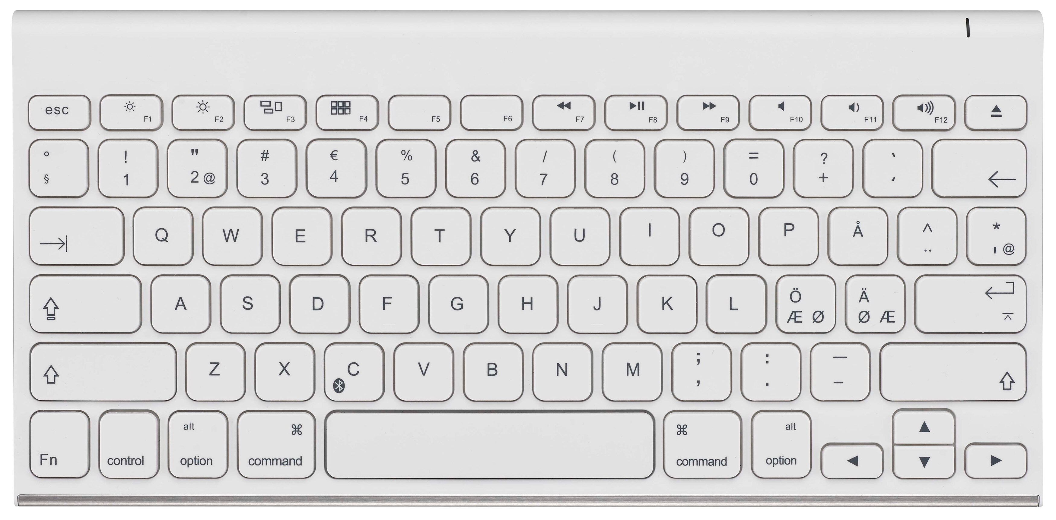 Sandstrøm Bluetooth-tastatur (hvit) - Mus og tastatur - Elkjøp