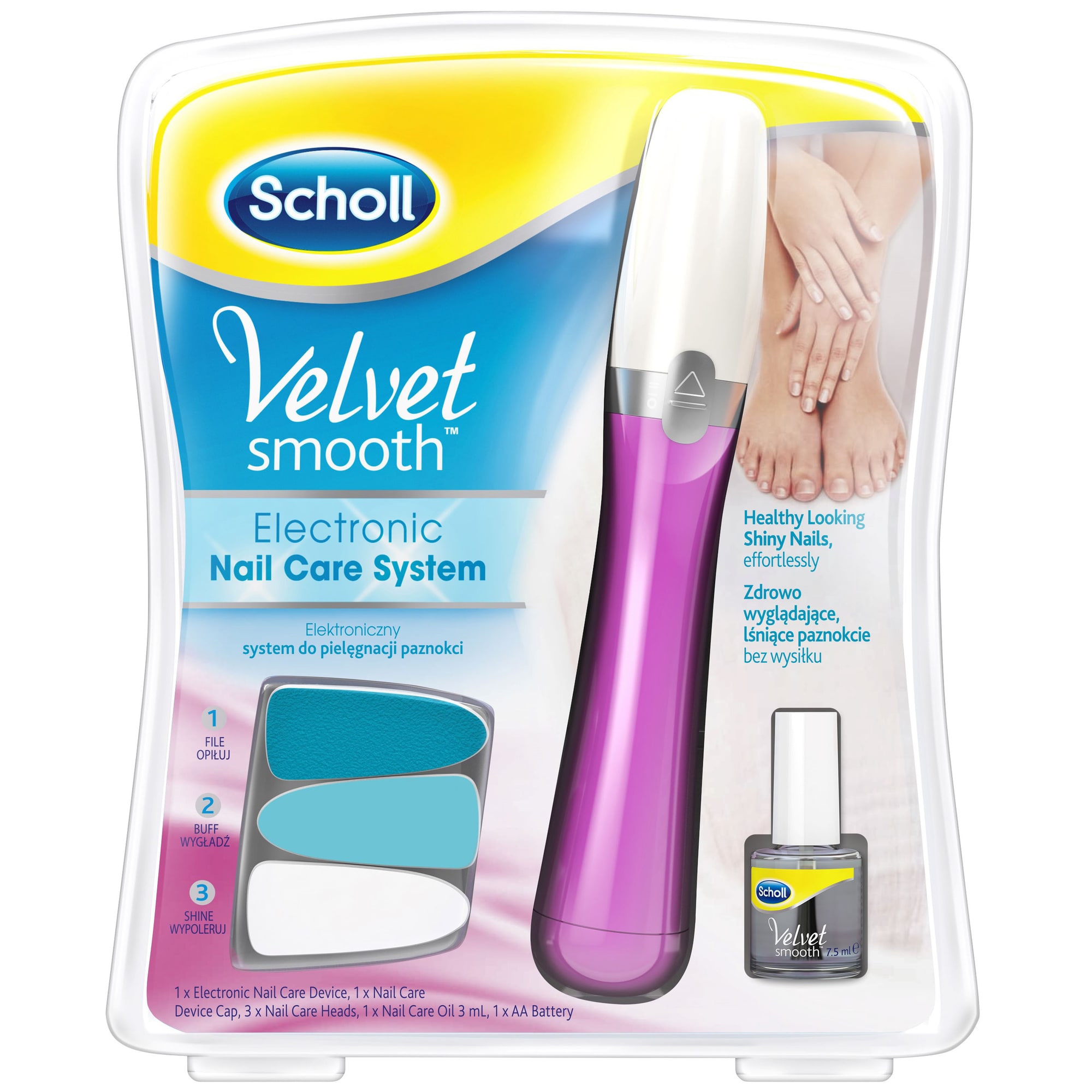 Scholl Velvet Smooth elektrisk neglefil SCHOLL3027780 - Elkjøp