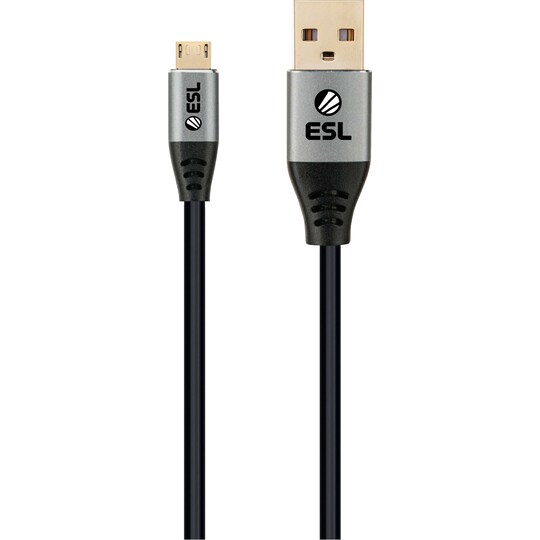 ESL USB-A til Micro-USB PS4/XB1 ladekabel 4m - Elkjøp