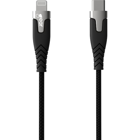 Gear USB-C til Lightning MFi Pro-klasse kabel 1,5m (sort) - Elkjøp