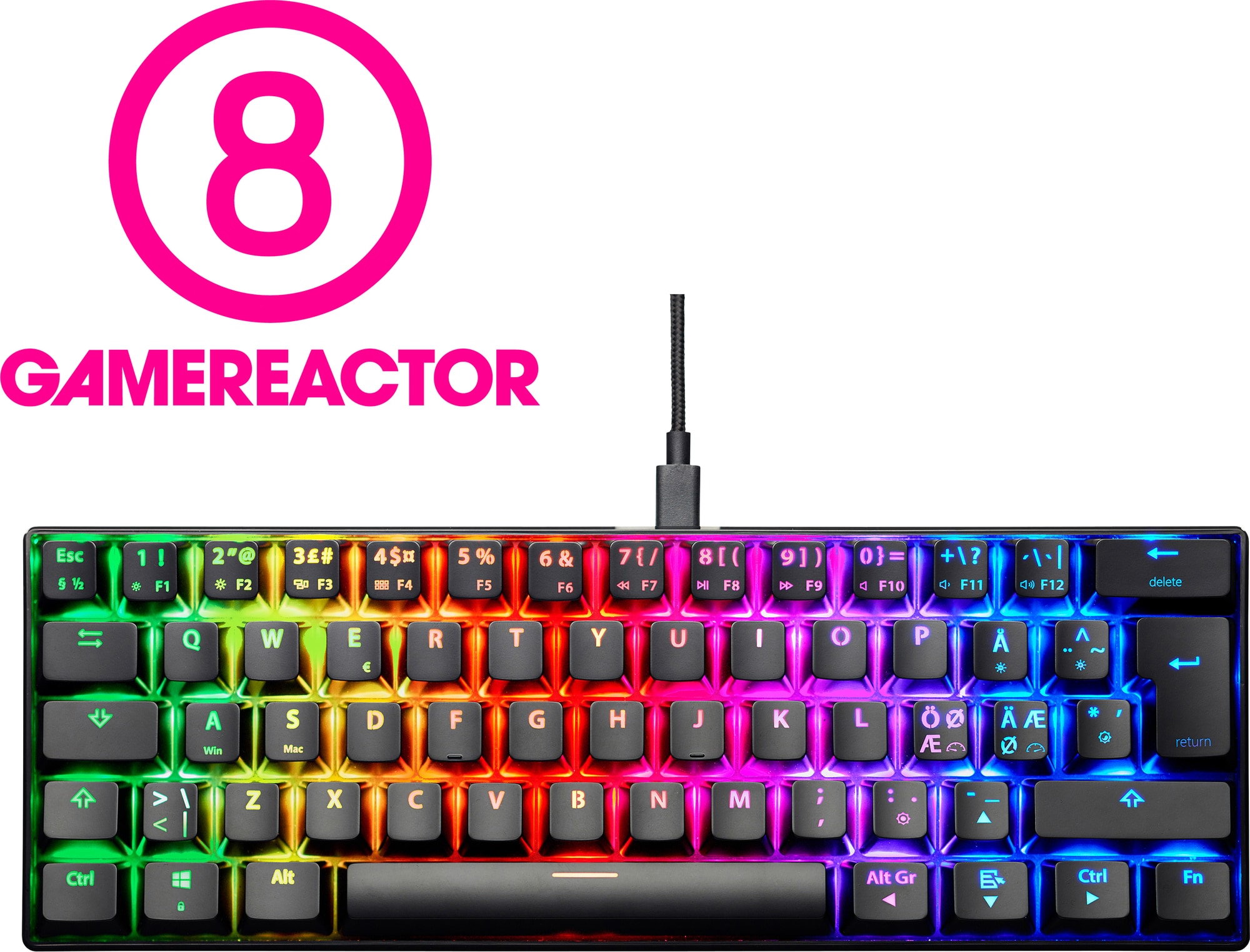 NOS C-450 Mini PRO RGB gamingtastatur (sort) - Elkjøp