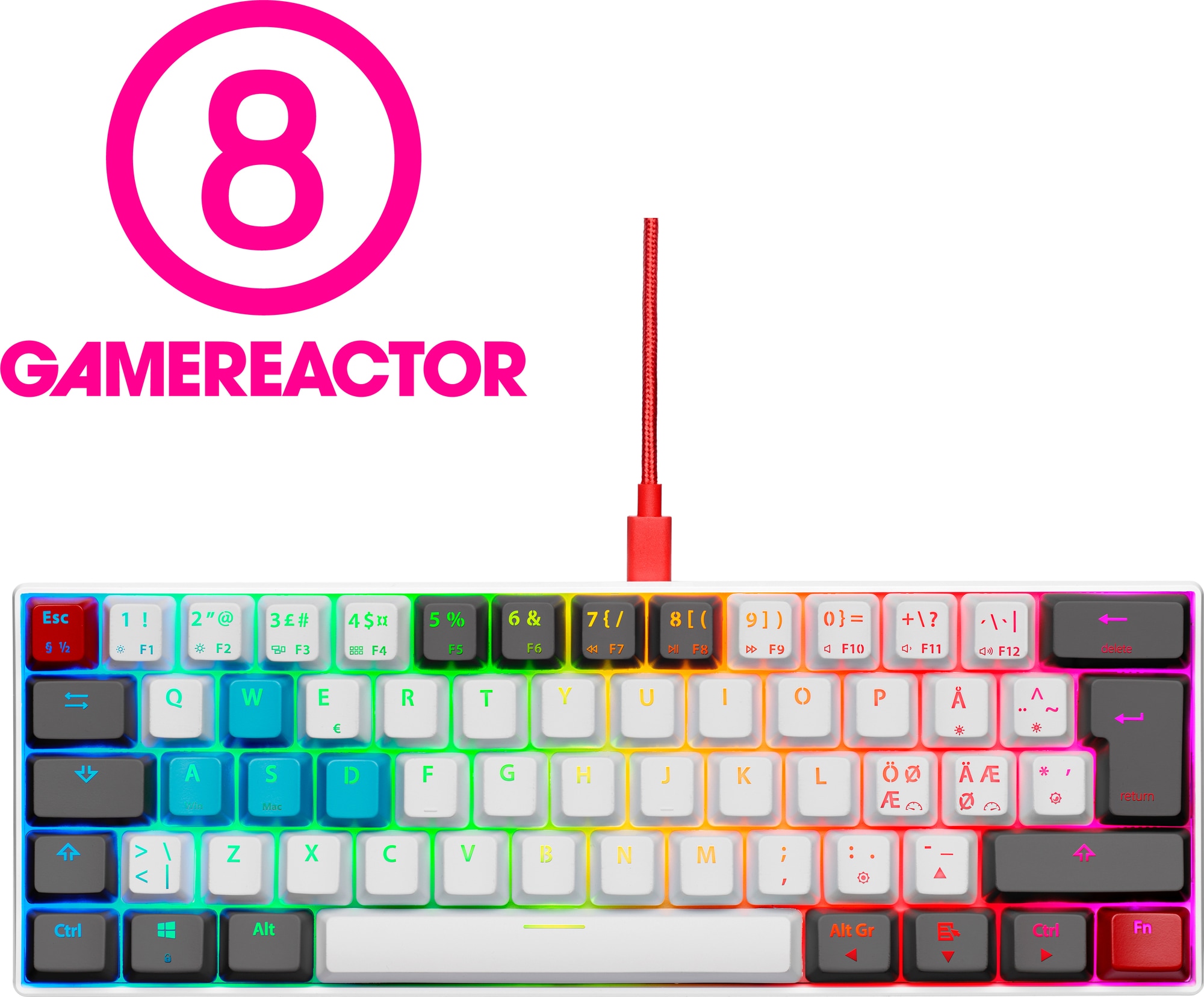 NOS C-450 Mini PRO RGB gamingtastatur (Tilt) - Elkjøp