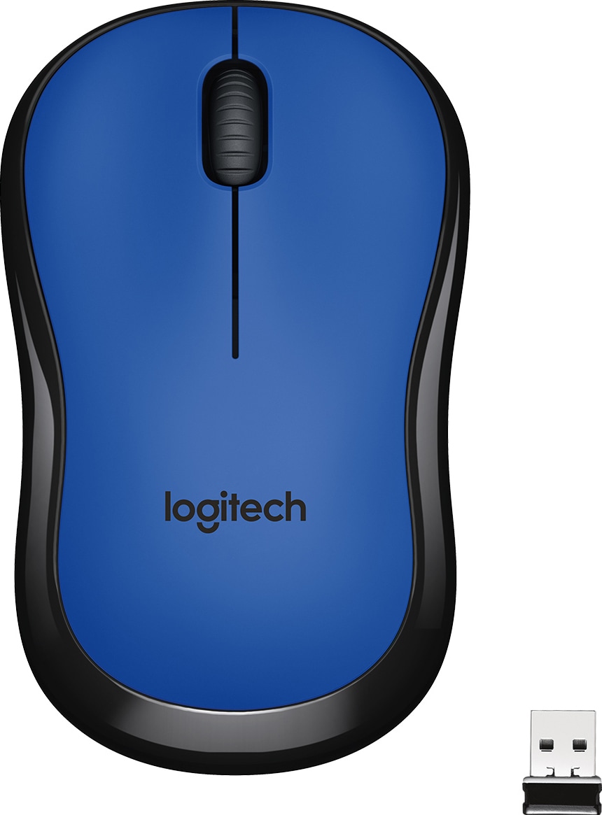 Logitech M220 Silent trådløs mus (blå) - Elkjøp