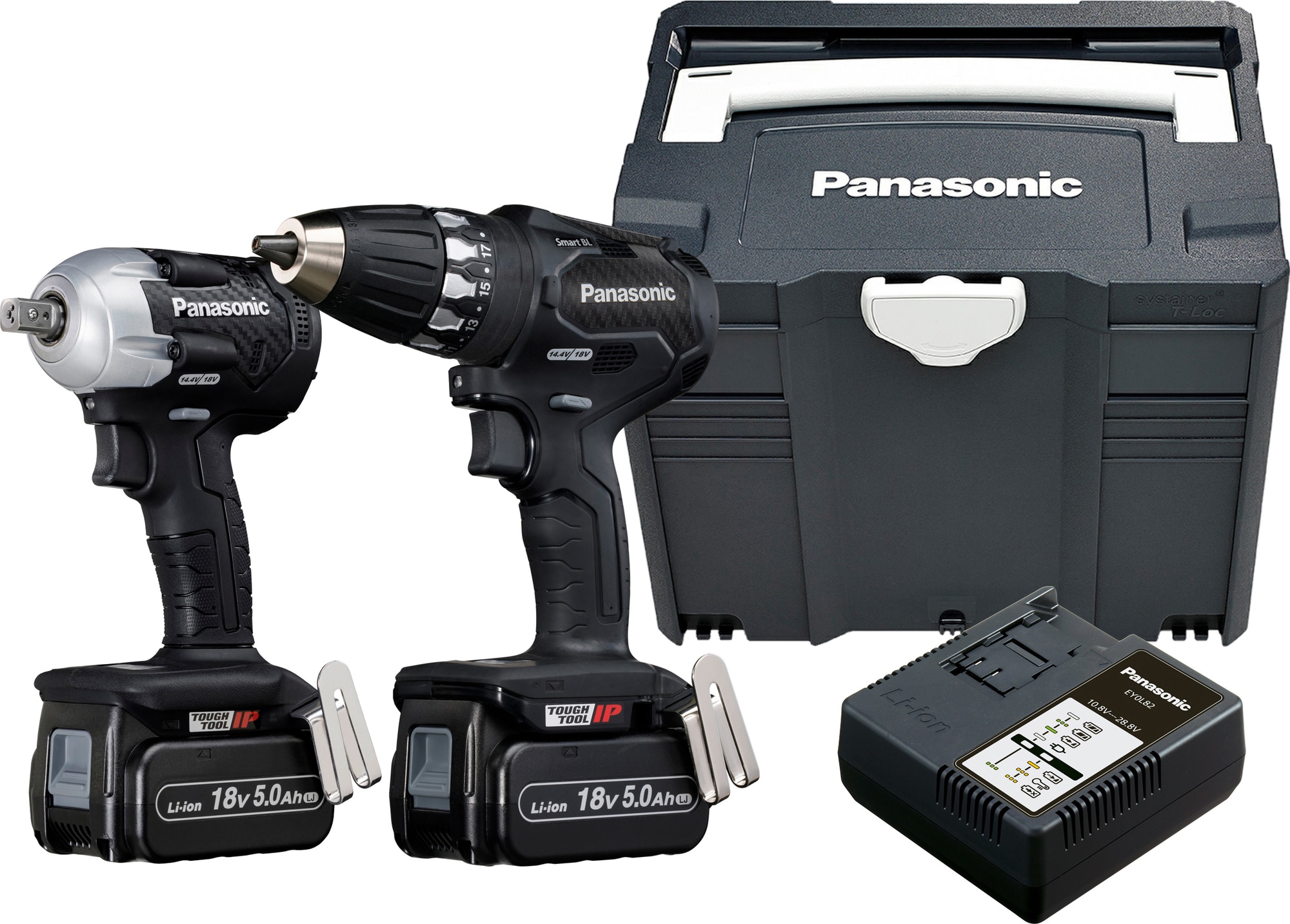 Panasonic EYC232LJ2G 18V drill/skrutrekker + muttertrekker sett - Elkjøp