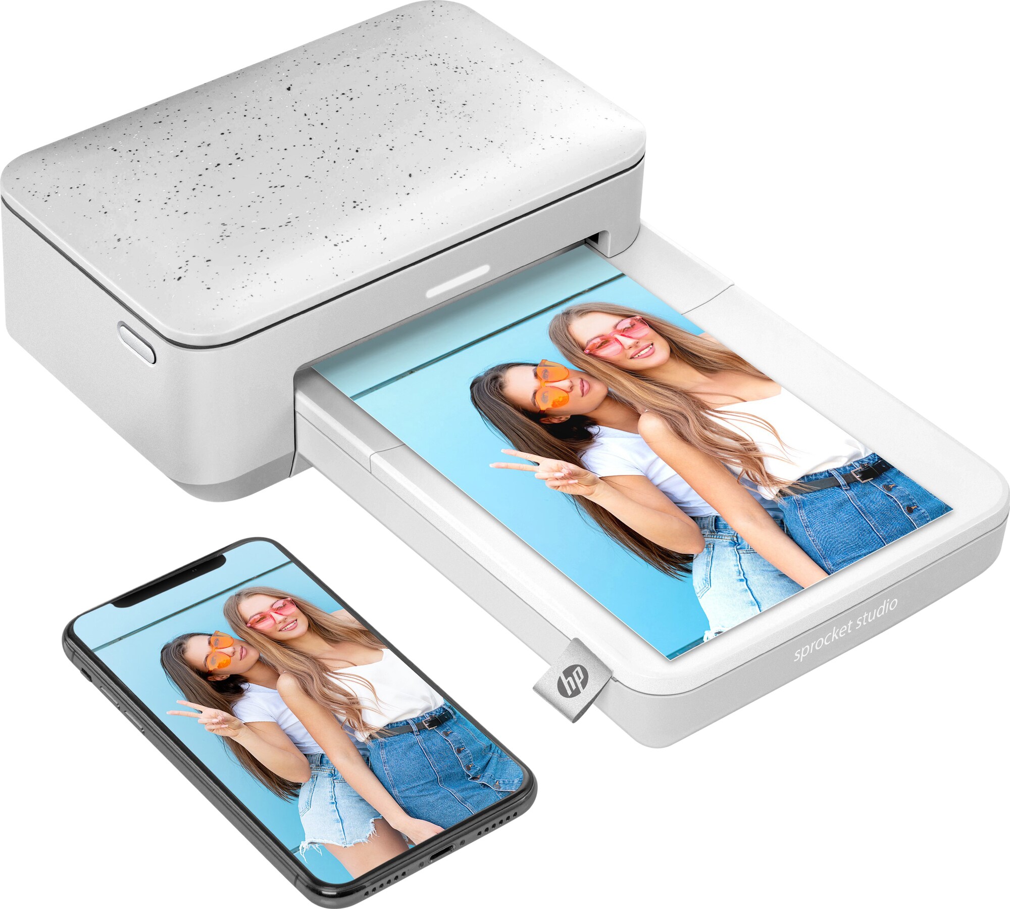 HP Sprocket Studio mobil fotoskriver (hvit) - Elkjøp