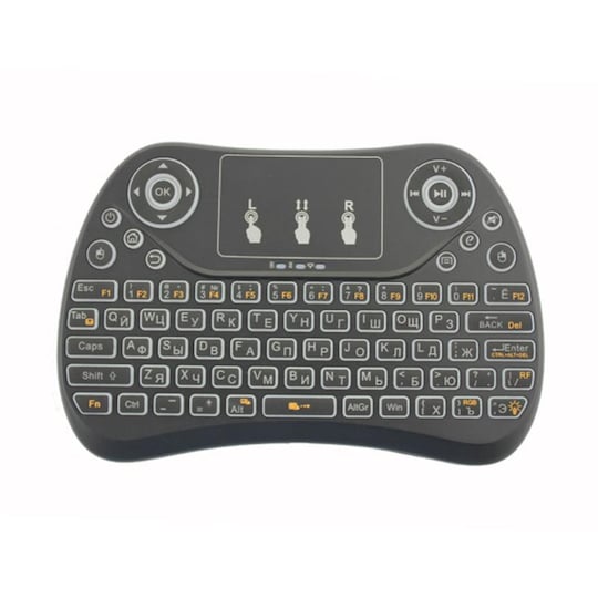 Trådløst mini-tastatur LED 2,4 GHz med Touchpad Grå - Elkjøp