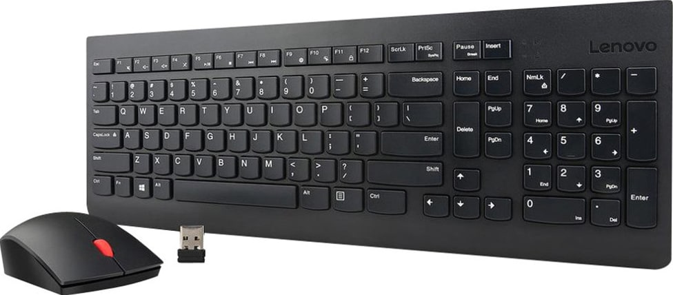 Lenovo Essential trådløst tastatur og datamus - Nordisk tasteoppsett -  PC-mus - Elkjøp
