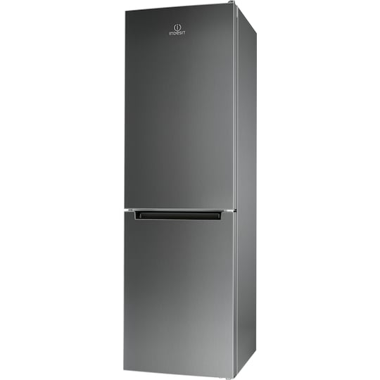 Indesit kjøleskap/fryser LI8SN1EX (sølv) - Elkjøp