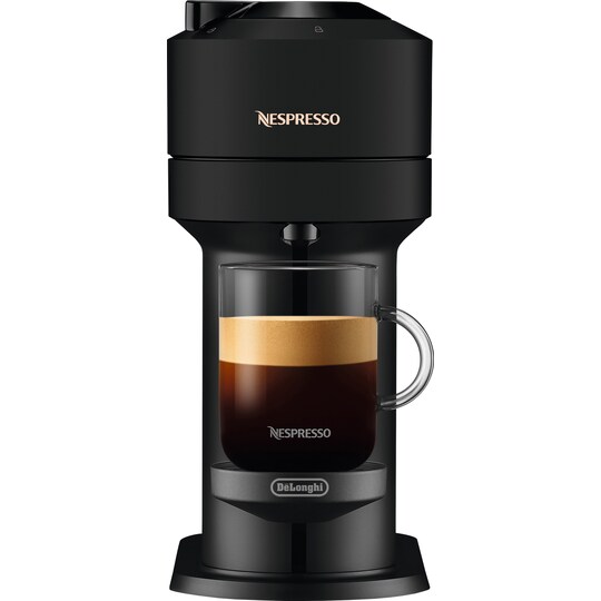 NESPRESSO® Vertuo Next kaffemaskin fra DeLonghi, Matt Sort - Elkjøp