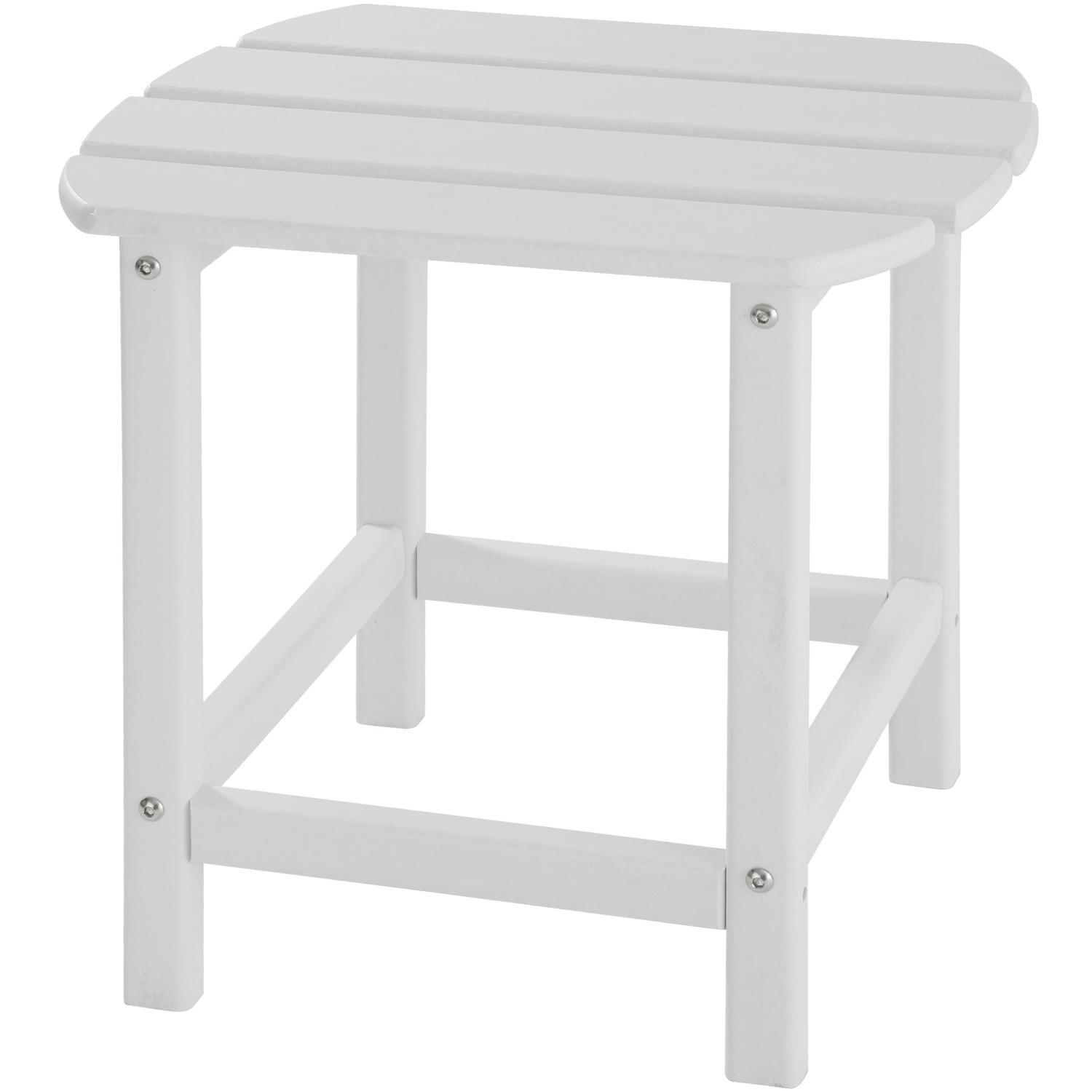 Sidebord hagemøbel - hvit - Elkjøp
