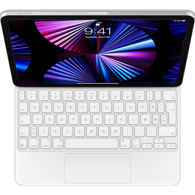 Apple Magic Keyboard for iPad Pro/Air 11-tommer (NO) (hvit)