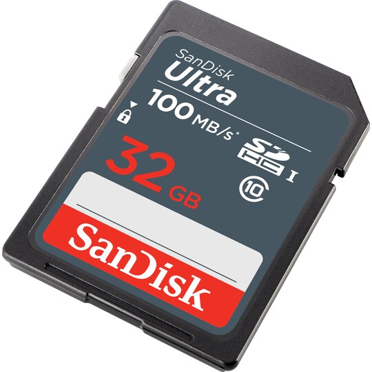 Sandisk Ultra 32GB SDHC minnekort - Elkjøp