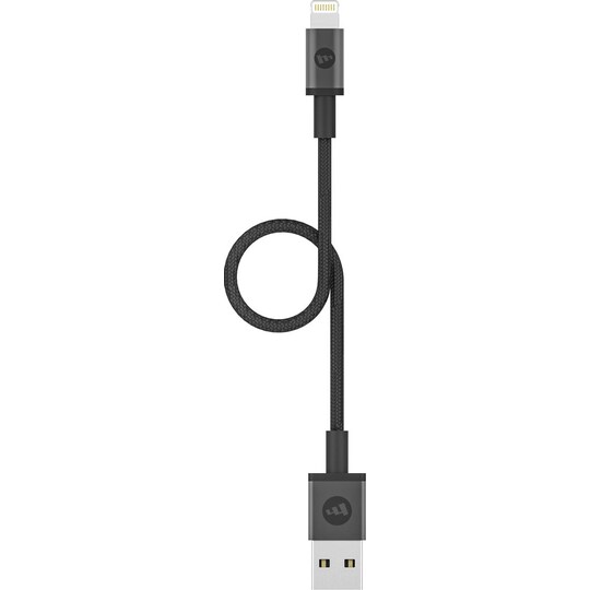 Mophie USB-A to Lightning ladekabel 9 cm (sort) - Elkjøp