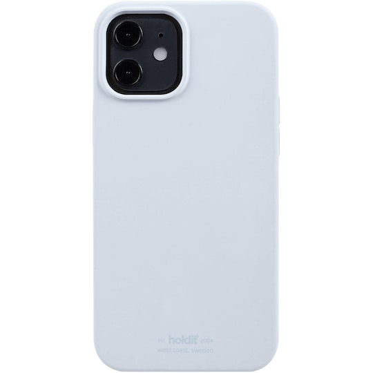 Holdit iPhone 12/12 Pro silikondeksel (mineral blue) - Elkjøp