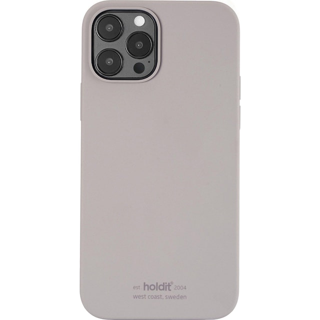 Holdit iPhone 12/12 Pro silikondeksel (taupe)