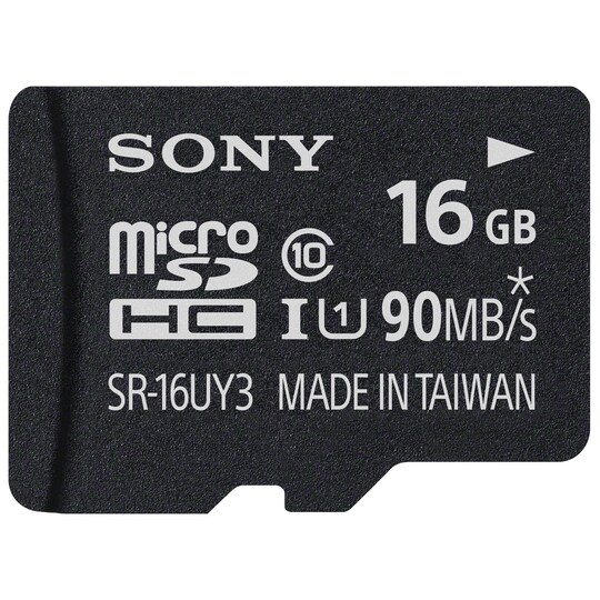 Sony Mikro SD minnekort 16 GB + adapter - Elkjøp