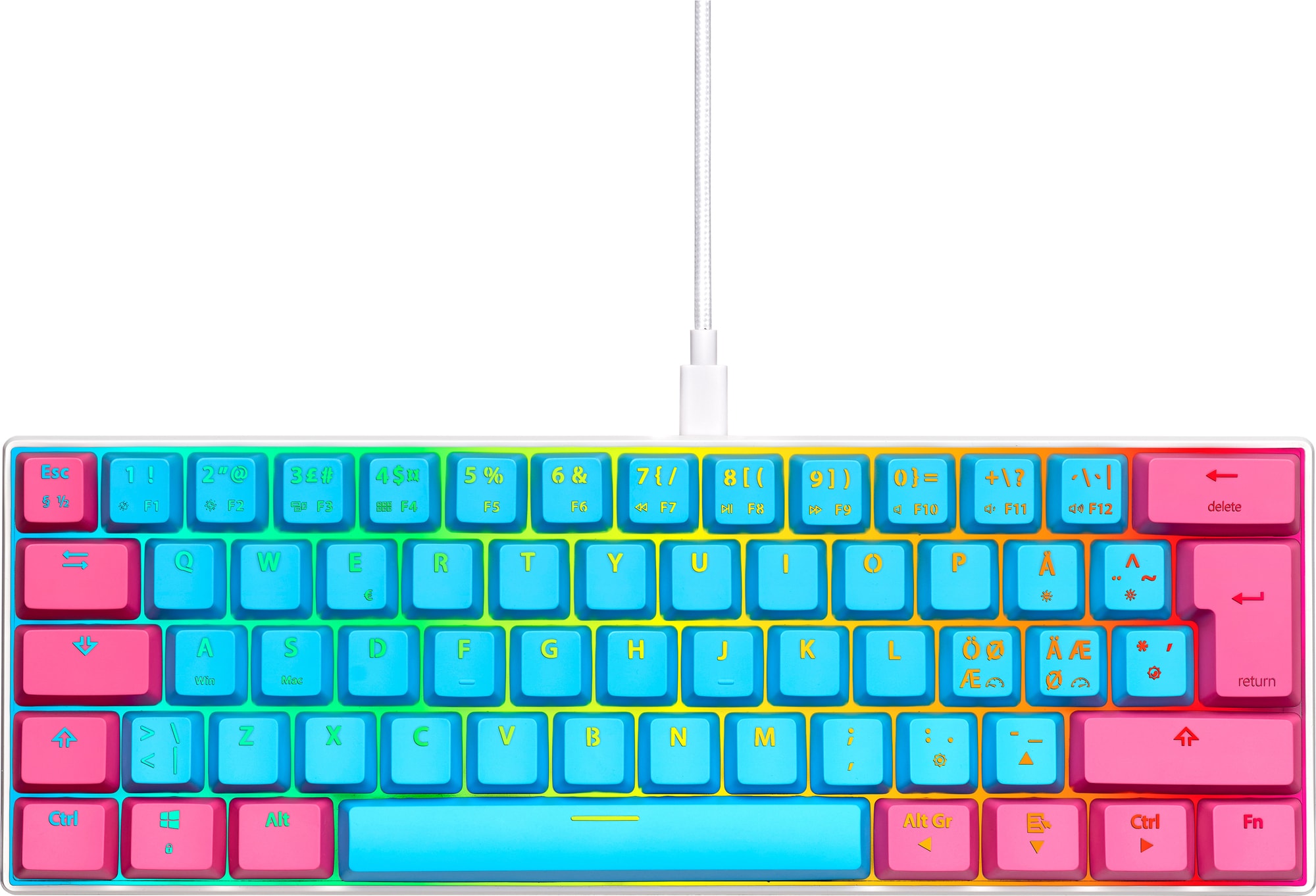 NOS C-450 RGB tastatur (lollipop) - Gamingtastatur - Elkjøp