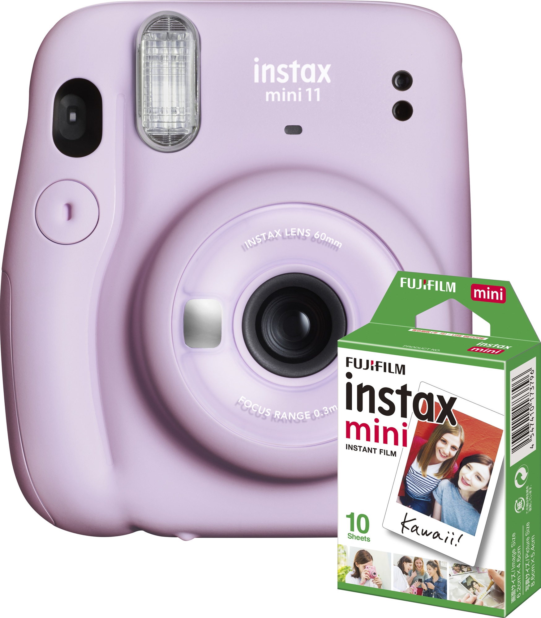Fujifilm Instax Mini 11 kompaktkamera (lilla, 10 bilder inkl.) - Elkjøp