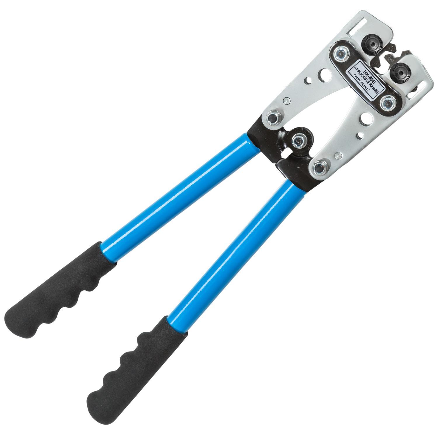 Kabelskotang presstang 6-50 mm² - blå - Elkjøp