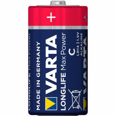 Varta Longlife Max Power C batteri (2-pakning)