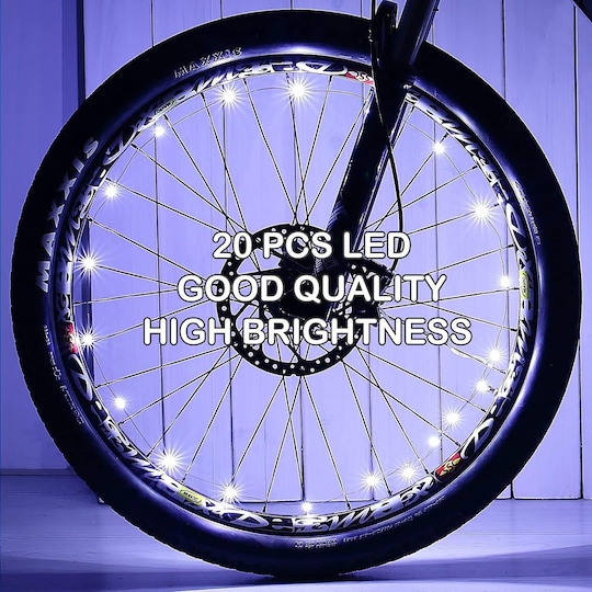LED-lysløkke for sykkelhjul Hvit - Elkjøp