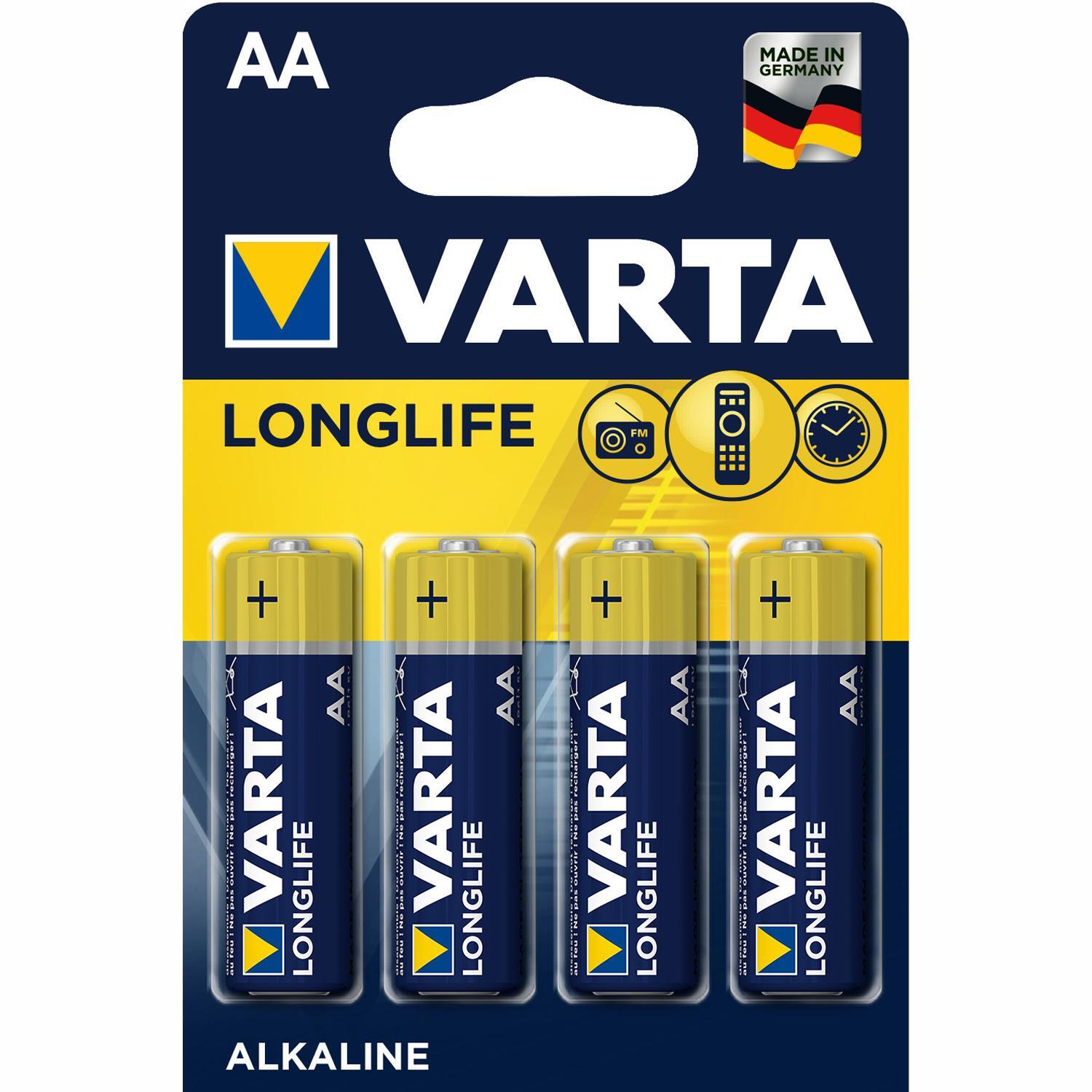Varta Longlife AA batteri (4-pakk) - Elkjøp