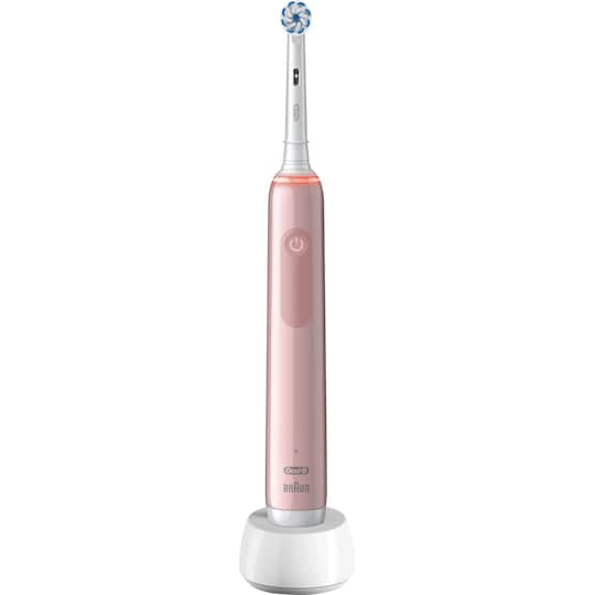 Oral-B Pro3 3400N elektrisk tannbørste 291077 (rosa) - Elkjøp