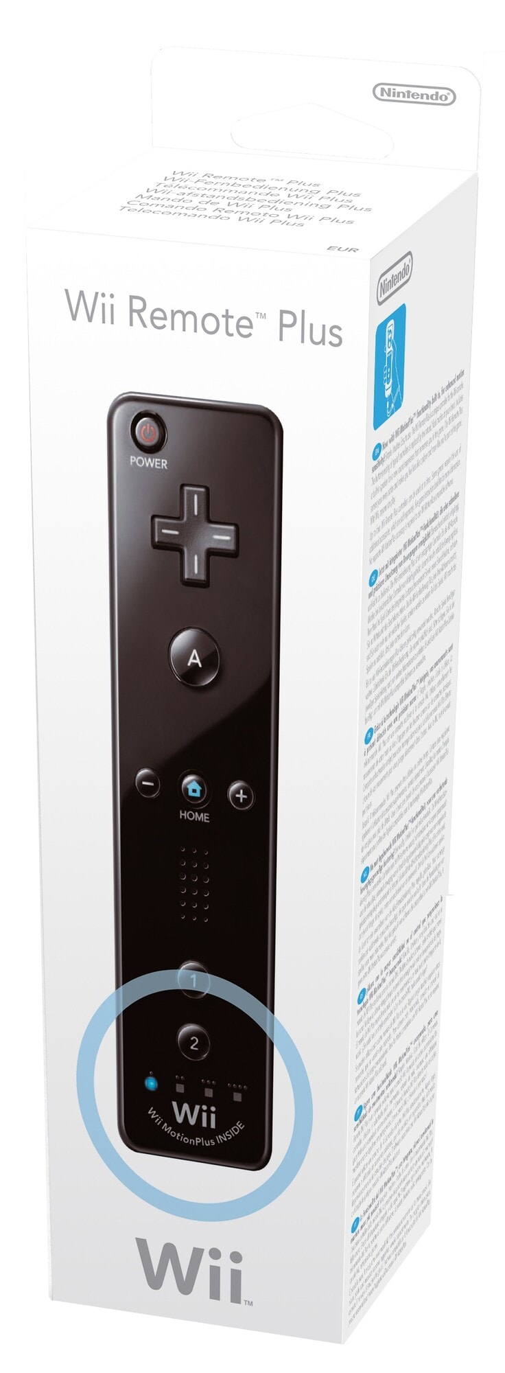 Wii Remote Plus (sort) - Elkjøp
