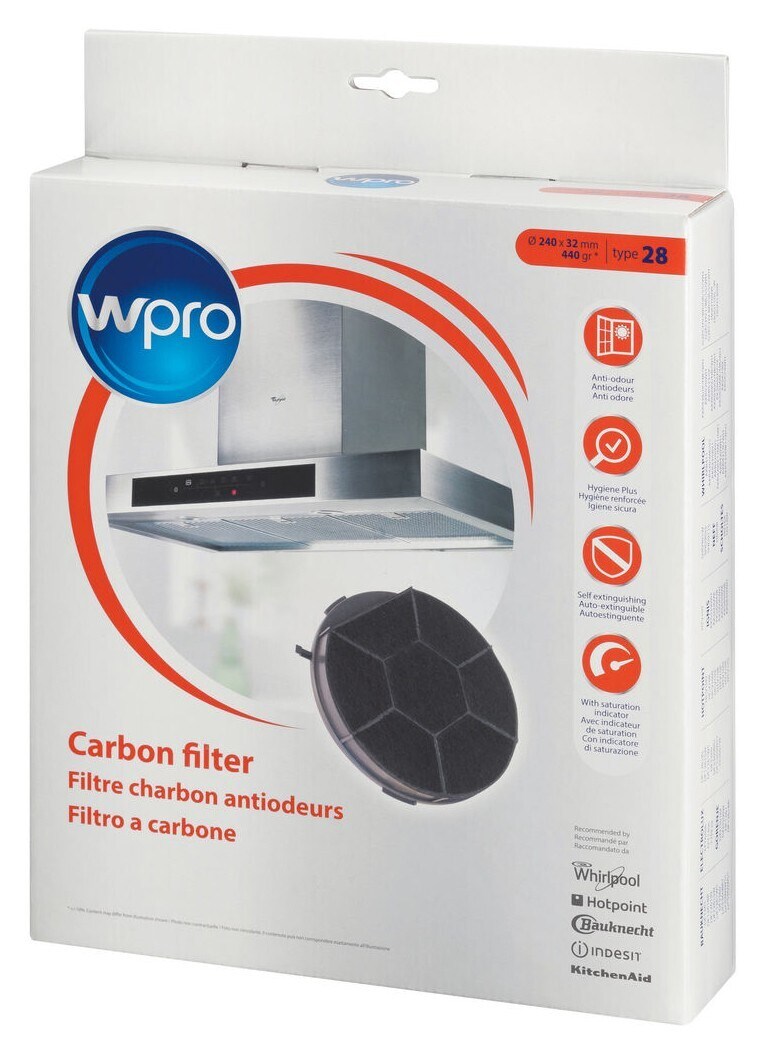 Wpro Kullfilter Electrolux TYPE28 - Tilbehør - ventilator - Elkjøp