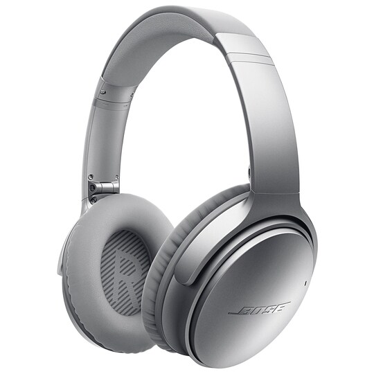 Bose QuietComfort 35 QC35 around-ear hodetelefoner (sølv) - Elkjøp