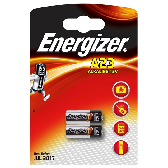 Energizer A23/E23A alkalisk batteri 2-pakning - Elkjøp