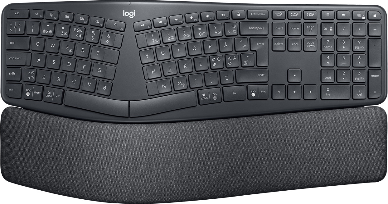 Logitech Ergo K860 ergonomisk tastatur - Elkjøp