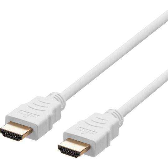 Deltaco Ultra High Speed HDMI kabel (2m / hvit) - Elkjøp