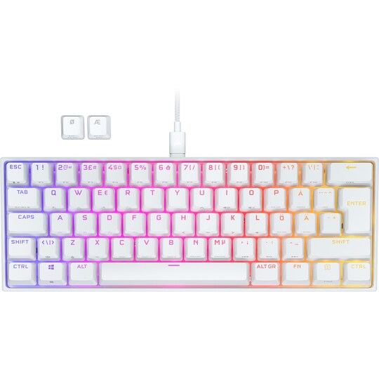 Corsair K65 RGB Mini gamingtastatur (hvit) - Elkjøp