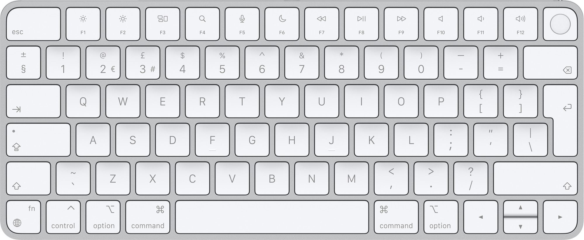 Apple Magic Keyboard med Touch ID (UK Engelsk layout) - Elkjøp