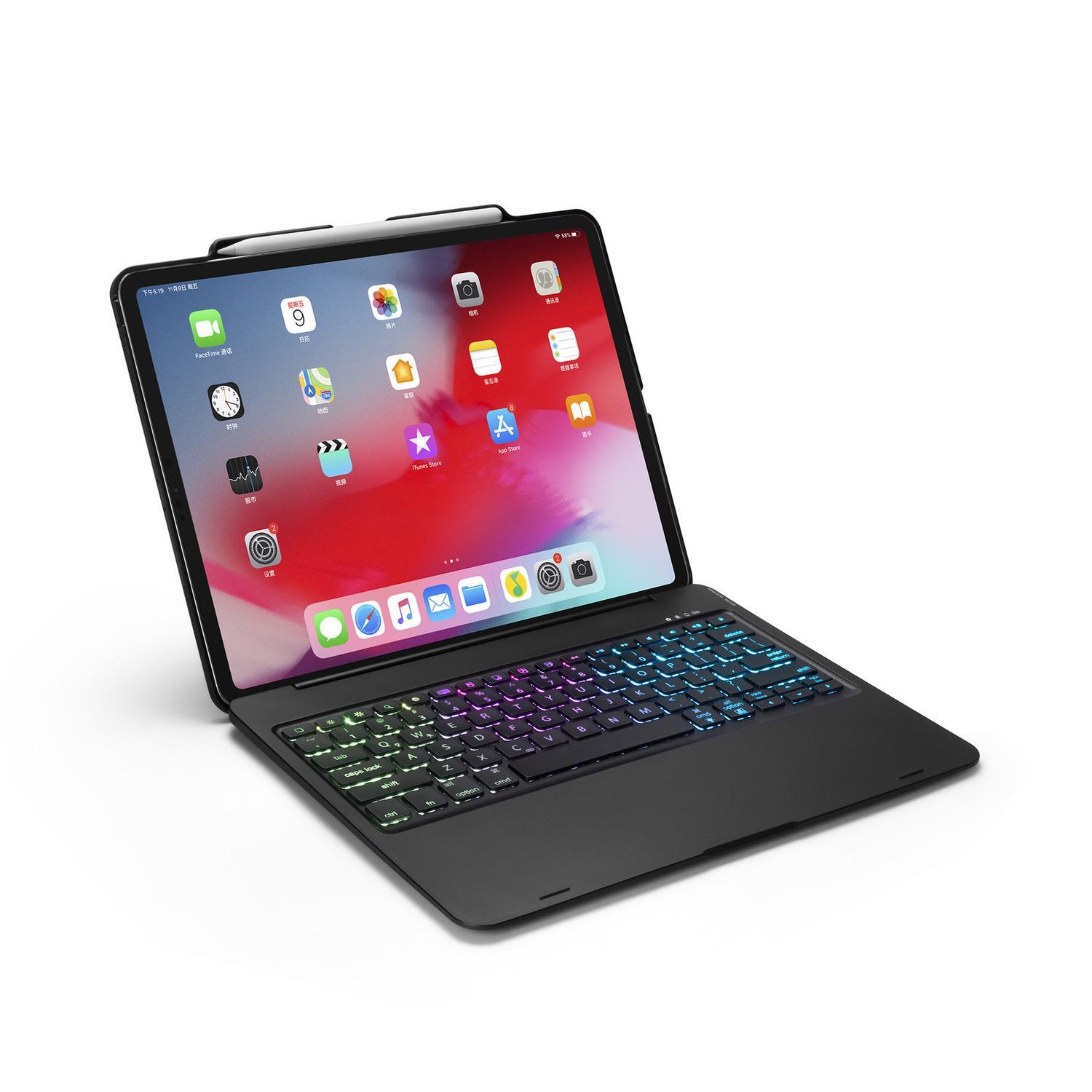 iPad Pro 12,9 "Bluetooth-tastatur med etui / deksel svart - Elkjøp