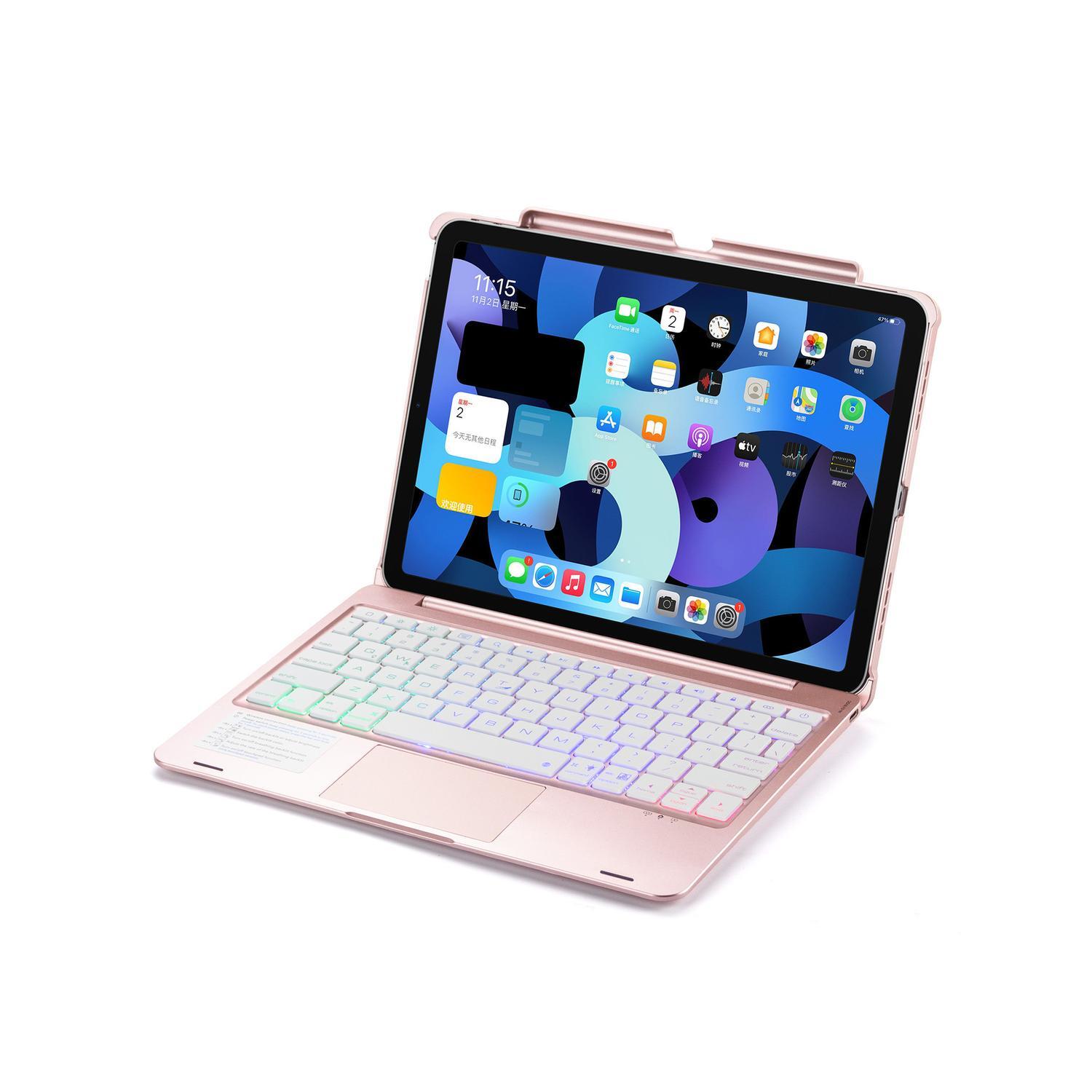 iPad Air 4 10.9 "/ iPad Pro 11" Bluetooth-tastatur med etui / deksel rosa -  Elkjøp