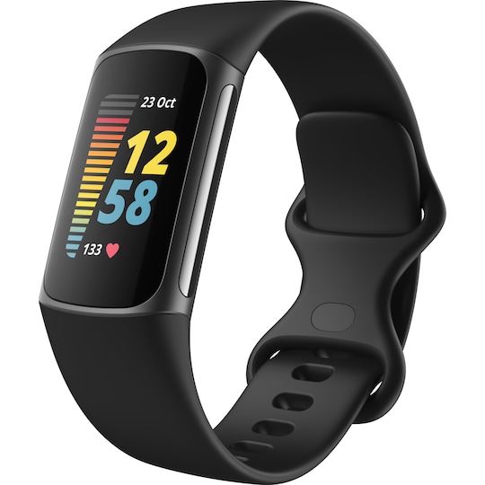 Fitbit Charge 5 aktivitetsarmbånd (black/graphite) - Elkjøp