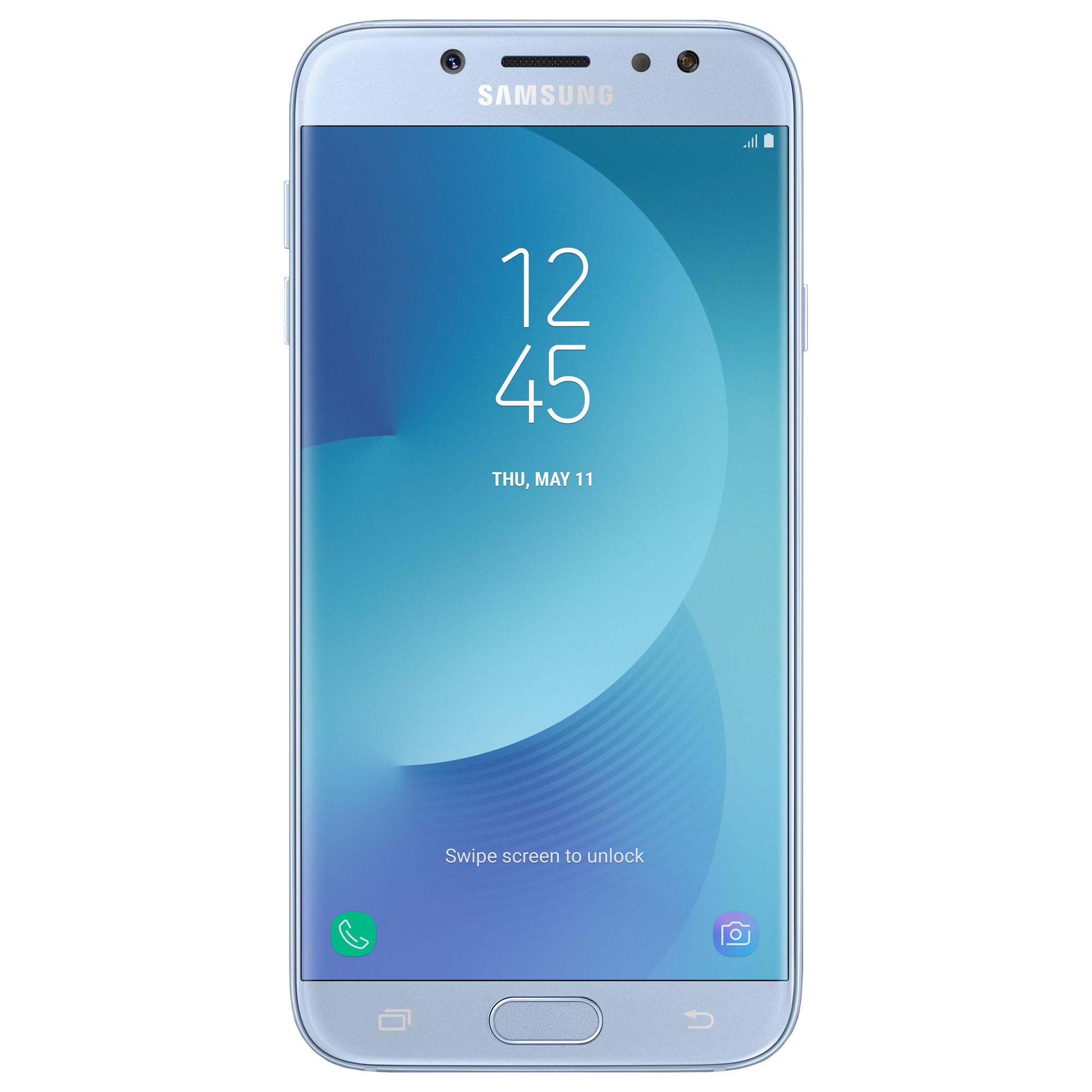 Samsung Galaxy J7 2017 smarttelefon (sølvblå) - Elkjøp