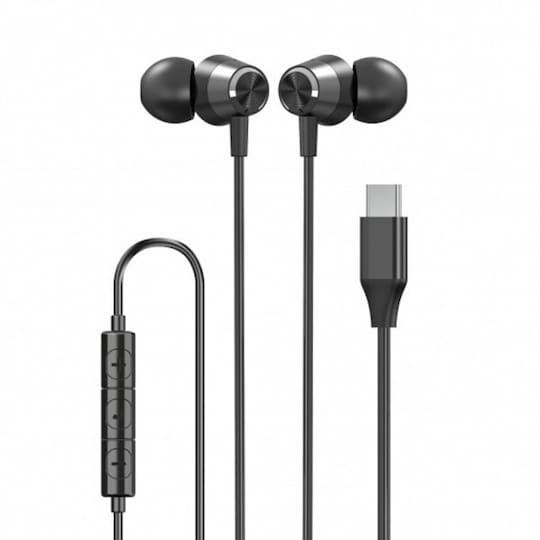 XQISIT Hodetelefoner In-Ear Headset USB-C Svart - Elkjøp