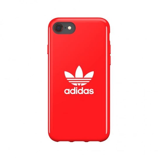 Adidas iPhone 6/6S/7/8/SE Deksel Snap Case Trefoil Rød - Elkjøp