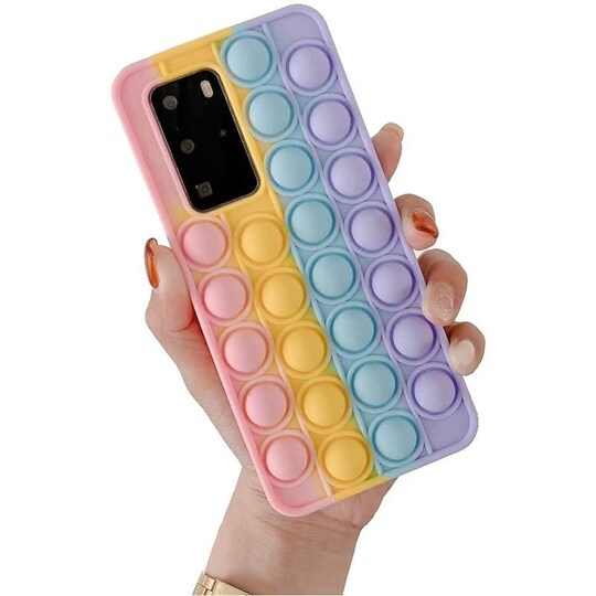 Samsung S21 Ultra Cover Fidget pop it Bubbles Rosa / Gul / Blå / Lilla -  Elkjøp